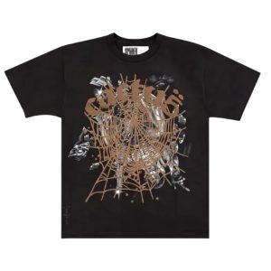 Sp5der x Travis Scott Cactus Jack Airbrush Tee Black
